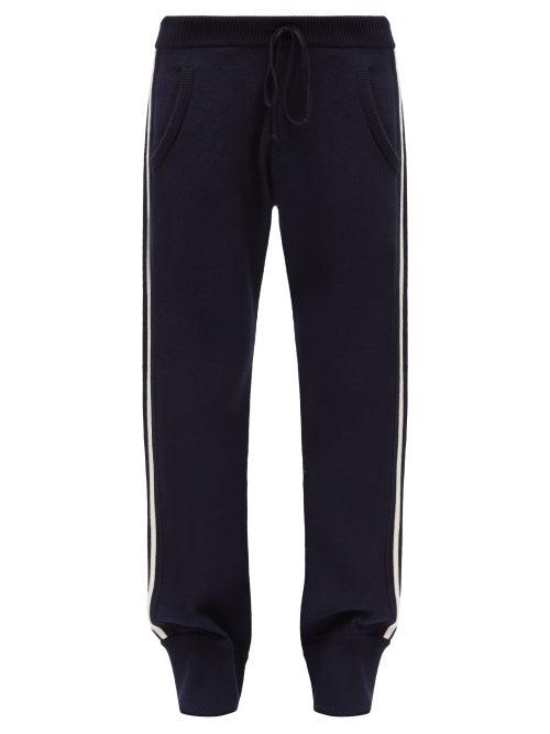 Maison Margiela - Four-stitches Striped Track Pants - Mens - Navy
