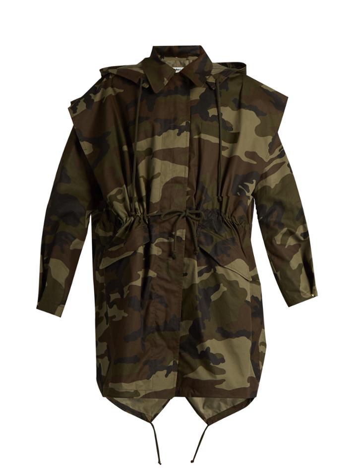 Mm6 By Maison Margiela Camouflage-print Hooded Cotton Jacket