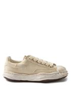 Mihara Yasuhiro - Blakey Overdyed Canvas Trainers - Mens - White