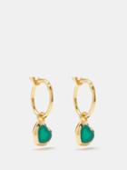 Missoma - Chalcedony & 18kt Recycled Gold-vermeil Earrings - Womens - Green Gold