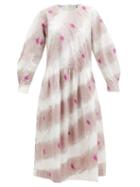 Matchesfashion.com Sea - Tamara Tie-dyed Cotton Dress - Womens - Pink Multi