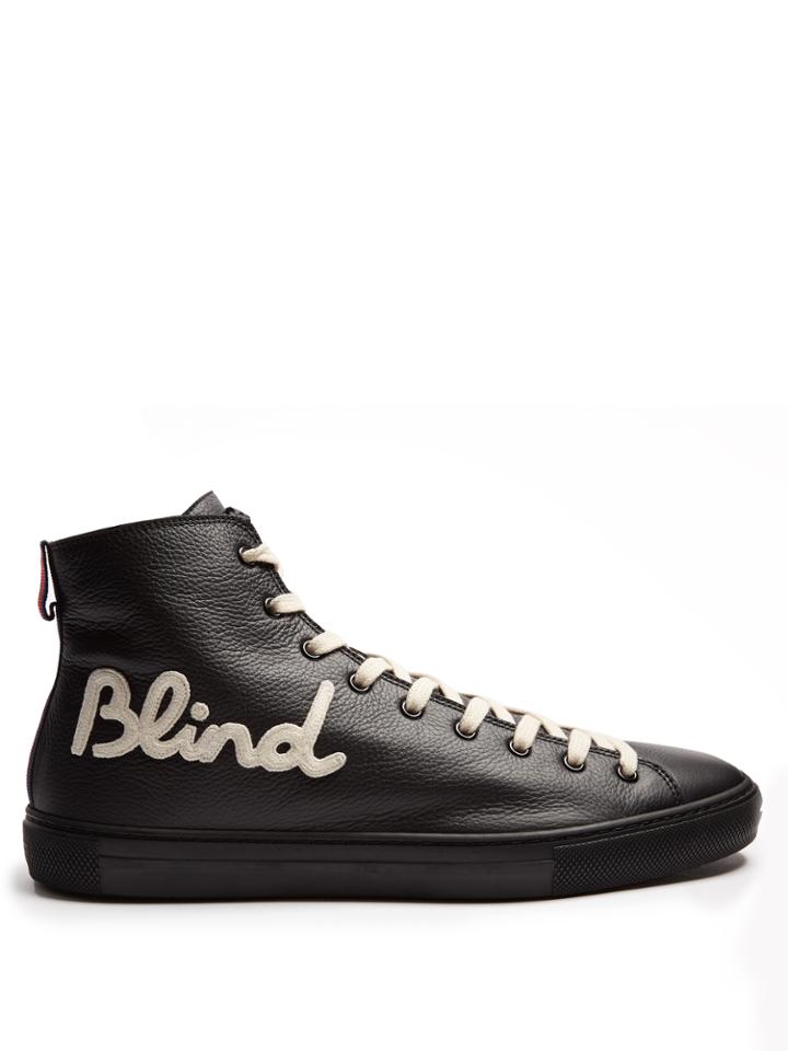 Gucci Blind For Love High-top Leather Trainers