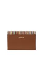 Matchesfashion.com Paul Smith - Signature Stripe Leather Cardholder - Mens - Brown