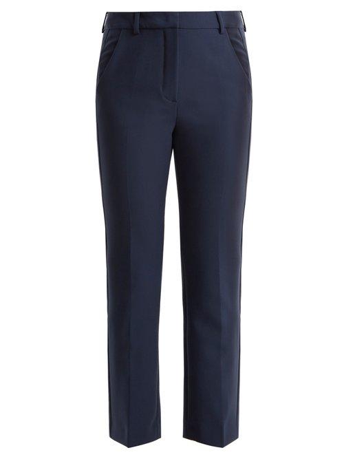 Matchesfashion.com Weekend Max Mara - Pesche Trousers - Womens - Navy