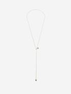 Saint Laurent - Heart-charms Long Slider Necklace - Womens - Silver