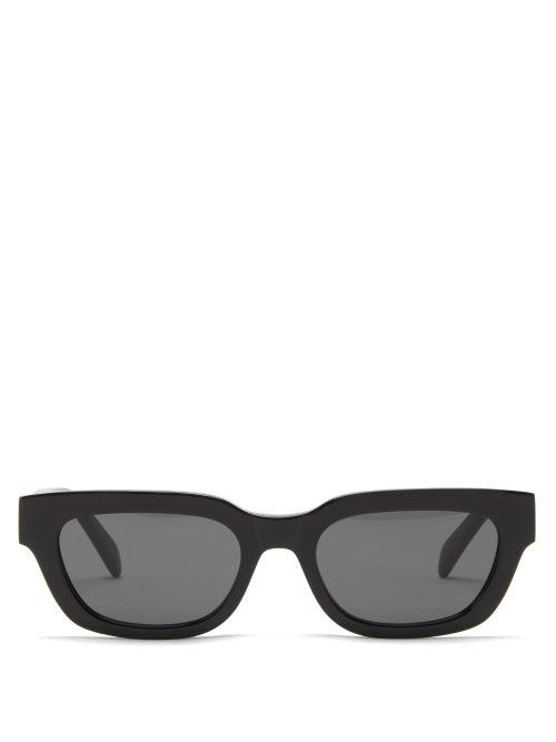 Celine Eyewear - Cat-eye Acetate Sunglasses - Womens - Black
