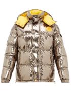 Matchesfashion.com 2 Moncler 1952 - Reversible Metallic Down Filled Jacket - Mens - Silver