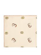 Matchesfashion.com Gucci - Gg And Horseshoe Print Silk Twill Pocket Square - Mens - Ivory