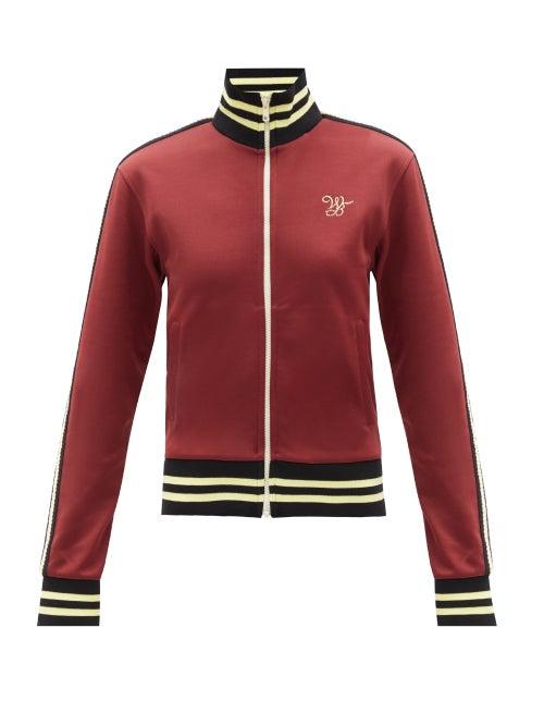 Wales Bonner - Studio Jersey Track Jacket - Womens - Burgundy