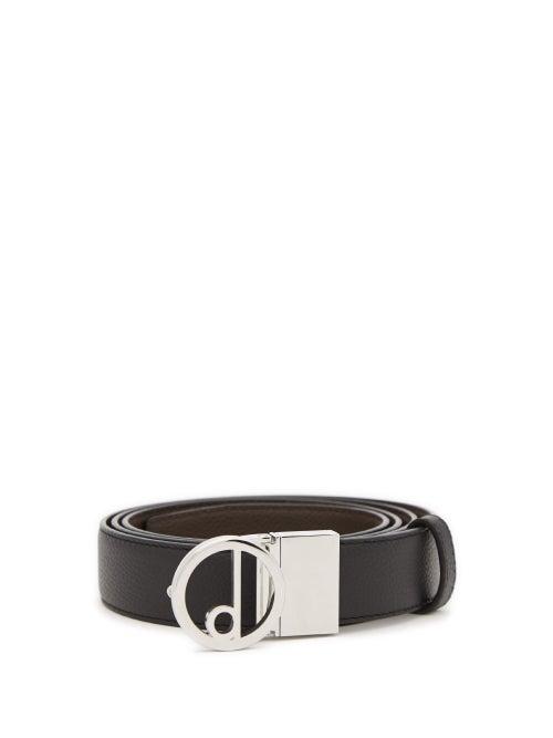 Dunhill - D-ring Leather Belt - Mens - Black