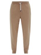Matchesfashion.com Brunello Cucinelli - Ribbed-cuff Cotton-blend Track Pants - Mens - Beige