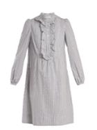 A.p.c. Anita Striped Cotton Dress
