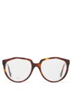 Matchesfashion.com Loewe - Oversized Round Acetate Glasses - Womens - Tortoiseshell