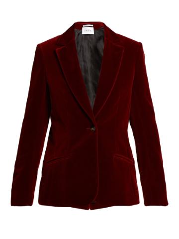 Pallas X Claire Thomson-jonville Declic Single-breasted Velvet Blazer