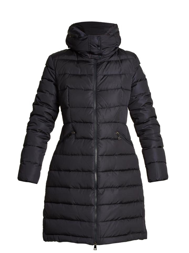 Moncler Flamette Stow-away Hood Quilted-down Coat