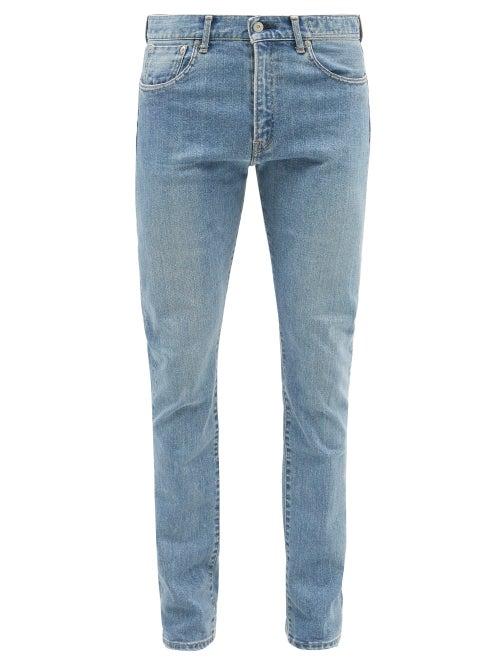 Kuro - Diamante Mid-rise Slim-leg Jeans - Mens - Blue