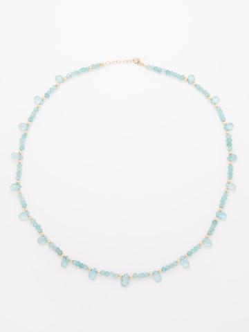Jia Jia - Arizona Apatite & 14kt Gold Necklace - Womens - Blue