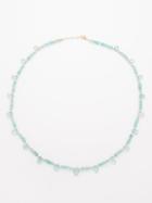 Jia Jia - Arizona Apatite & 14kt Gold Necklace - Womens - Blue