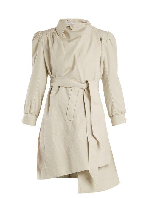 Matchesfashion.com Balenciaga - Pulled Puff Sleeve Coat - Womens - Ivory