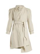 Matchesfashion.com Balenciaga - Pulled Puff Sleeve Coat - Womens - Ivory