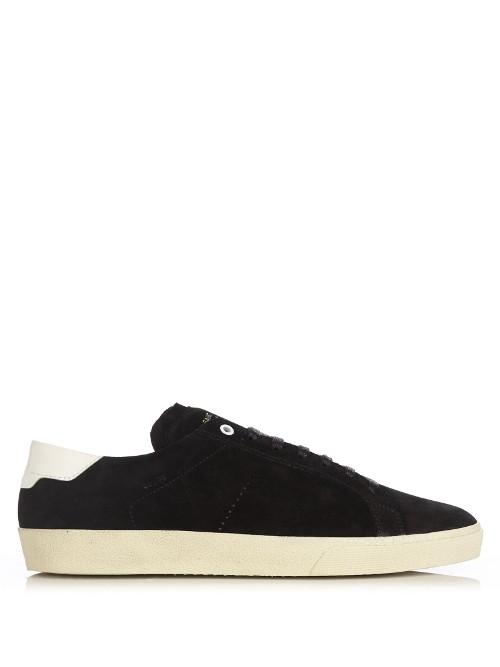 Saint Laurent Court Classic Low-top Suede Trainers