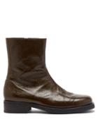 Our Legacy - Camion Square-toe Leather Boots - Mens - Khaki