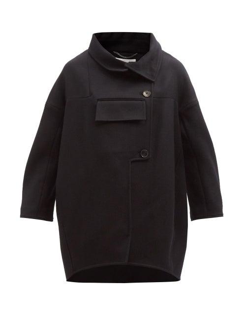 Stella Mccartney - Veda Front-pocket Wool-twill Coat - Womens - Black