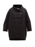 Stella Mccartney - Veda Front-pocket Wool-twill Coat - Womens - Black