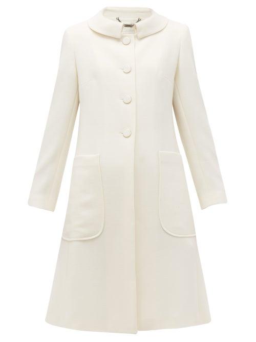Matchesfashion.com Goat - Parisian Single Breasted Wool Coat - Womens - Ivory
