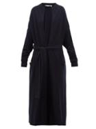 Matchesfashion.com Extreme Cashmere - No.105 Big Coat Cashmere Blend Cardigan - Womens - Navy