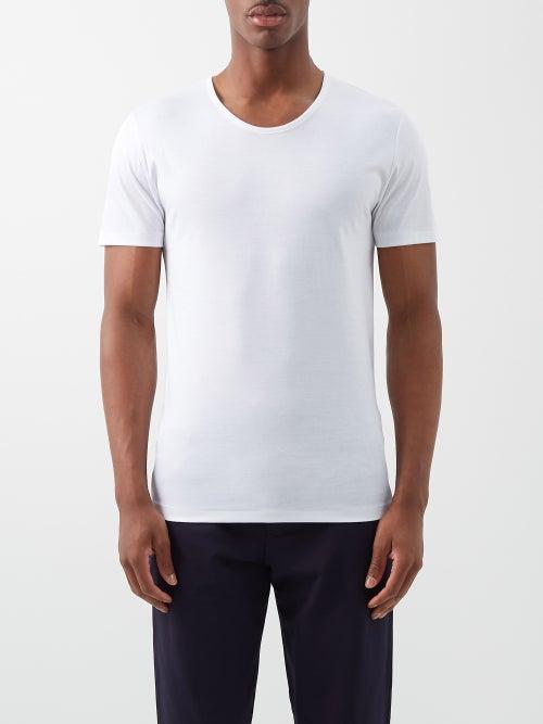 Zimmerli - Crew-neck Cotton-jersey T-shirt - Mens - White