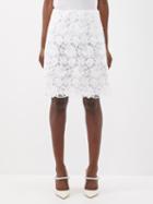 Giambattista Valli - Mid-rise Cotton-blend Macram Lace Mini Skirt - Womens - Ivory