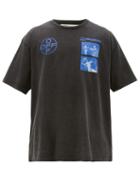 Matchesfashion.com Off-white - Hardcore Caravaggio Print Cotton T Shirt - Mens - Black Blue
