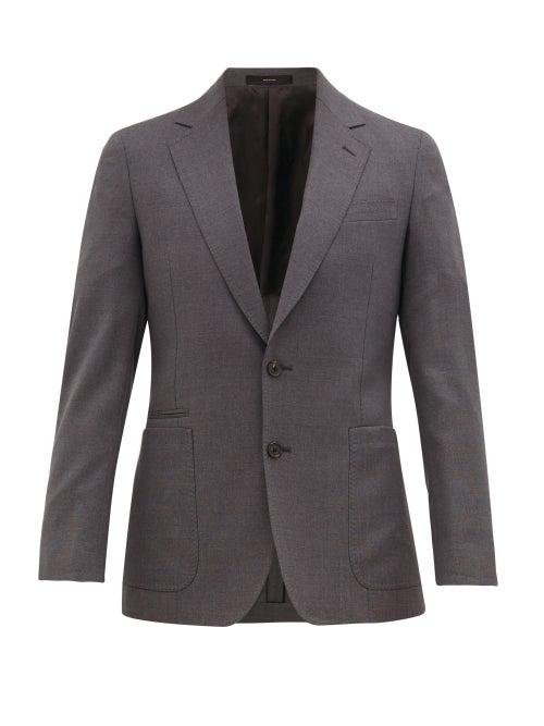 Matchesfashion.com Paul Smith - Slim-fit Virgin-wool Blazer - Mens - Grey