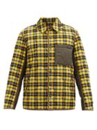 Matchesfashion.com Burberry - Charfield Quilted Checked Cotton Jacket - Mens - Yellow