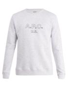 A.p.c. Us Star And Logo-print Cotton-blend Sweatshirt