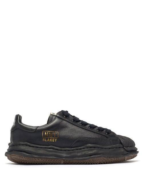 Matchesfashion.com Mihara Yasuhiro - Blakey Leather Trainers - Mens - Black