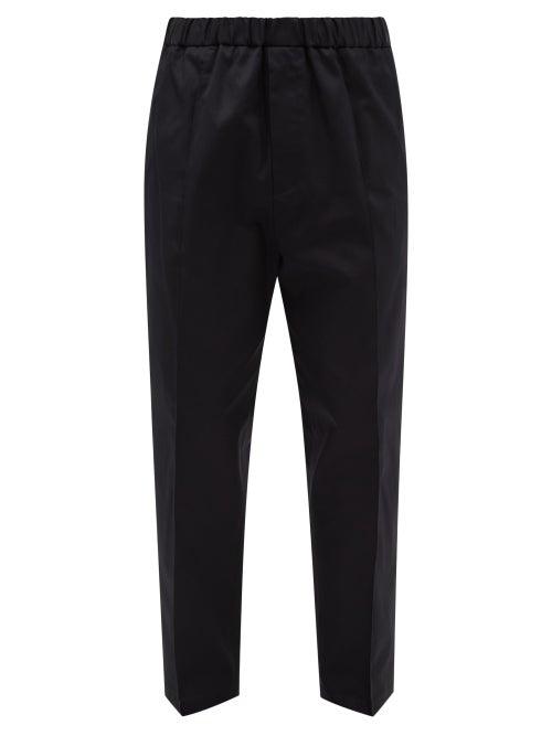 Jil Sander - Cotton-garbadine Trousers - Mens - Navy