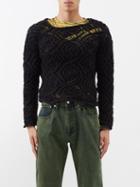 Namacheko - Nimgina Open-work Merino Sweater - Mens - Black