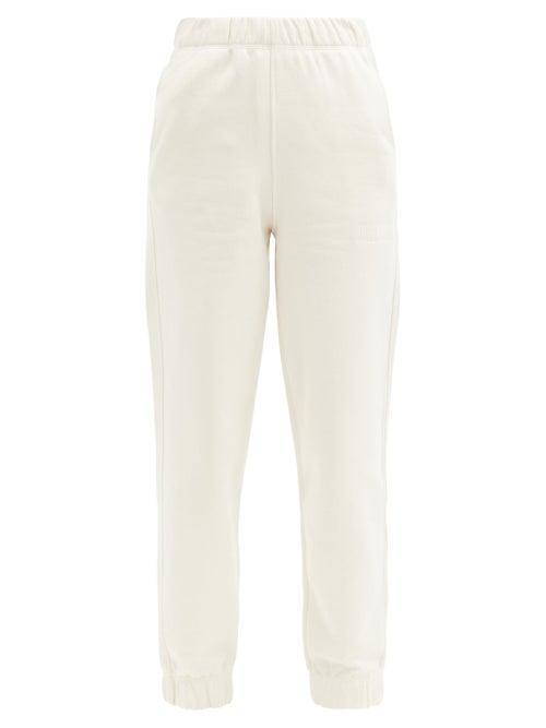 Matchesfashion.com Ganni - Software Recycled Cotton-blend Track Pants - Womens - Cream