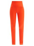 Adidas By Stella Mccartney - Truestrength Stirrup-cuff Jersey Leggings - Womens - Orange
