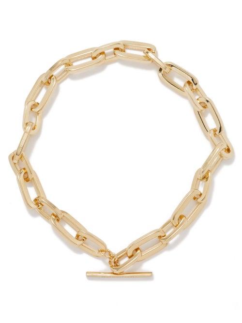 Joolz By Martha Calvo - Epic Chain 14kt Gold-plated Lariat Necklace - Womens - Yellow Gold