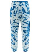 Mens Rtw The Elder Statesman - Tie-dyed Cotton-blend Jersey Track Pants - Mens - Navy White