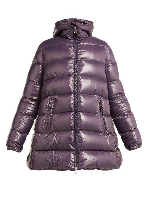 Matchesfashion.com 1 Moncler Pierpaolo Piccioli - Beatrice Hooded Quilted Down Jacket - Womens - Light Purple