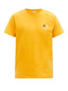 Matchesfashion.com Loewe - Anagram-embroidered Cotton T-shirt - Mens - Orange