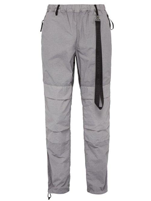Matchesfashion.com Nemen - Crushed Technical Fabric Trousers - Mens - Light Grey