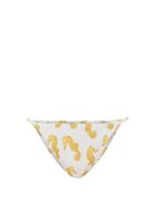Matchesfashion.com Fisch - Cayes Seahorse-print Bikini Briefs - Womens - White Multi