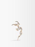 Bibi Van Der Velden - Ignite Diamond, Sapphire & 18kt Gold Ear Cuff - Womens - Gold Multi