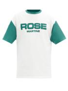 Matchesfashion.com Martine Rose - Contrast-sleeve Cotton-jersey T-shirt - Mens - White