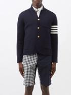 Thom Browne - Four-bar Merino-knit Blazer - Mens - Navy